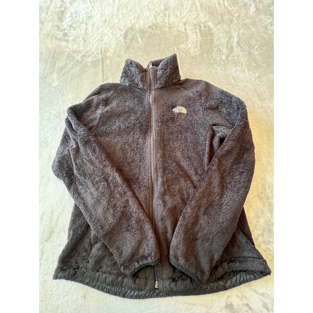 The North Face Fleece Jacket Women Large Black Osito Full Zip High Pile Soft